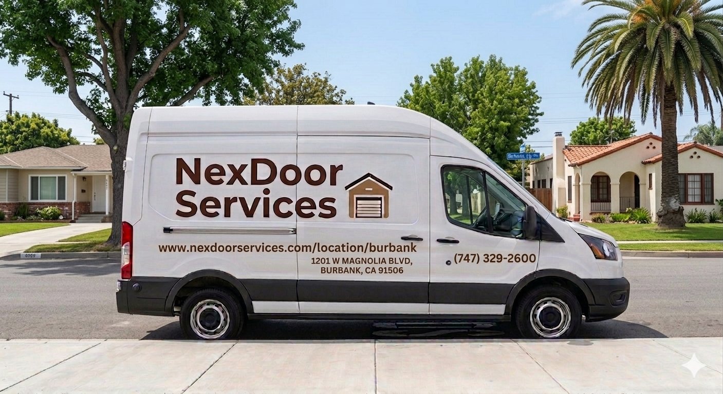 NexDoor Services van in Burbank, CA