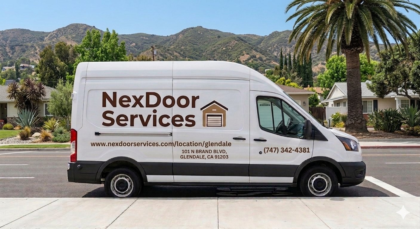 NexDoor Services van in Glendale, CA