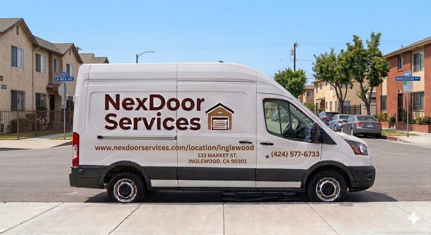 NexDoor Services van in Inglewood, CA