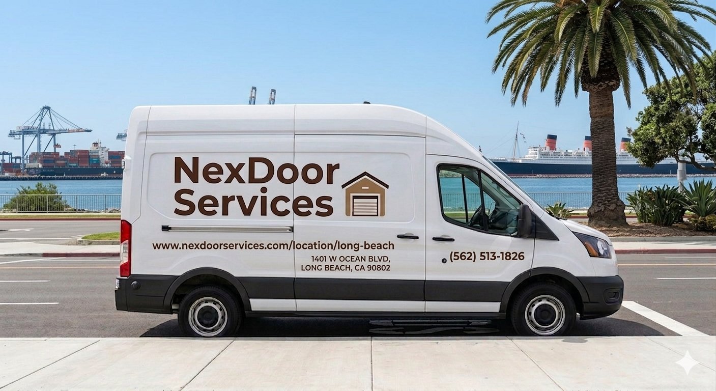 NexDoor Services van in Long Beach, CA