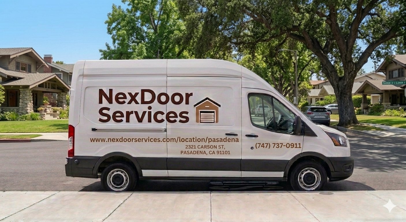 NexDoor Services van in Pasadena, CA