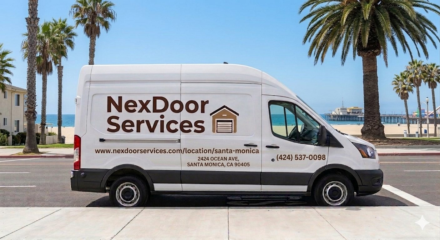 NexDoor Services van in Santa Monica, CA